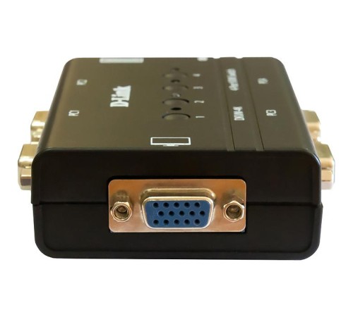 Коммутатор/ DKVM-4K,DKVM-4K/B 4-port KVM Switch, VGA+PS/2 ports
