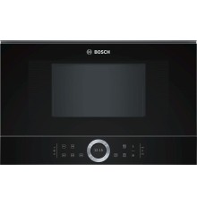 Встраиваемые микроволновые печи BOSCH 900Вт, 5 режимов, инвертер, 21 л, черный, петли справа