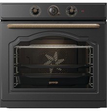 Встраиваемые электрические духовки GORENJE/ Духовой шкаф, Полезный объем: 77 л,электронный программатор с аналоговым дисплеем, очистка паром, A,максимальная температура в духовке: 300 °С, 59.7 × 59.5 × 56.4 см, цвет:черный