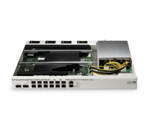Маршрутизатор/ CCR2216-1G-12XS-2XQ Cloud Core Router with Amazon Annapurna Labs Alpine v3 AL73400 CPU (16-cores, 2GHz per core) and Marvell Prestera Aldrin2 switch-chip, 16GB RAM, 2x100G QSFP cages, 14x25G SFP28 cages, 1xGbit LAN, 2xM.2 SATA slots, Router Маршрутизатор/ CCR2216-1G-12XS-2XQ Cloud Core Router with Amazon Annapurna Labs Alpine v3 AL73400 CPU (16-cores, 2GHz per core) and Marvell Prestera Aldrin2 switch-chip, 16GB RAM, 2x100G QSFP cages, 14x25G SFP28 cages, 1xGbit LAN, 2xM.2 SATA slots, Router