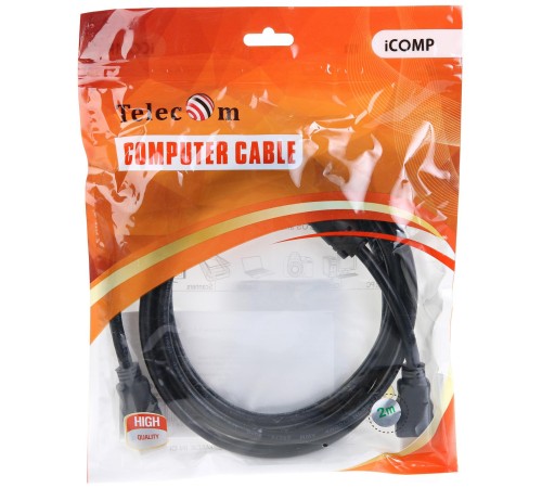 Кабель/ Кабель HDMI-19M --- HDMI-19M ver 2.0+3D/Ethernet,2 фильтра 2m Telecom <TCG200F-2M>