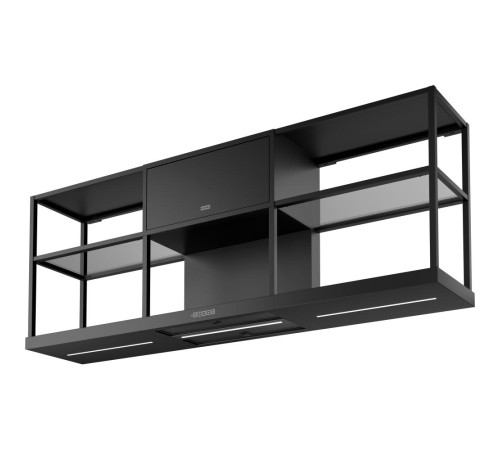 Вытяжка Franke FMA MODULAR F60 BK MATT/ Best, Настенная вытяжка Maris FMA MODULAR F60 BK MT, черный матовый, ширина 600 мм, 1050 м3/ч, сенсорное управление, угольный фильтр в комплекте