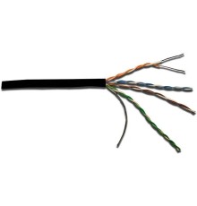 кабель Кабель LANMASTER U/UTP, 4 пары, Кат. 5E, 350 МГц, LSZH, нг(А)-HF, черный, 305 м