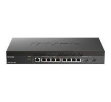 коммутатор D-Link PROJ Настраиваемый L2+ коммутатор, 8x10GBase-T, 2x10GBase-X SFP+, CLI, консольный порт RJ-45