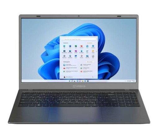 Ноутбук IRBIS GroovyBook 15 Core I5-1240P, 16GB+1Tb NVME SSD,15,6"LCD 1920*1080 IPS ,AX101 WIFI, Front camera: 2MP, TPM2.0, 7.7V 6000mha battery, TYPE C full function, with RJ45,Windows 11 Pro RUS,Grey