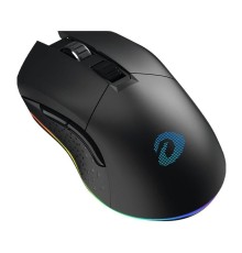 Мышь игровая беспроводная Dareu EM901X Black (черный), DPI 400/800/1600/3200/6400/12000, подключение: проводное+2.4GHz, подсветка RGB, с зарядной станцией, встроенный аккумулятор 930mAh, размер 124x67x39мм