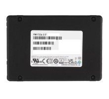 Твердотельный накопитель Samsung Enterprise SSD, 2.5"(SFF/U.3) 15mm, PM1733a, 7680GB, NVMe PCIe 4.0 1x4, DP 2x2, R7500/W4100Mb/s, IOPS(R4K) 1600K/170K, MTBF 2M, 1DWPD/5Y, TBW 14016TB, OEM