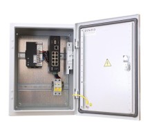 Коммутатор/ OSNOVO Уличный РоЕ коммутатор на базе уличной станции OSNOVO OS-341, 6*10/100Base-T с PoE (до 30W), 2 *10/100Base-T с PoE (до 60W), 1 *10/100/1000Base-T, 2 порта SFP 1000Base-X, суммарно PoE до 240W, IP66