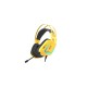 Гарнитура игровая проводная Dareu EH732 Yellow (желтый), подключение USB, подсветка RGB (Мятая упаковка)