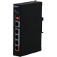 4-портовый инжектор уличное исполнение Порты: 4 RJ45 10/100Мбит/с (PoE/PoE+/Hi-PoE); мощность PoE: порт 1 до 85Вт порты 24 до 30Вт суммарно до 85Вт; питание: PoE (802.3bt) до 90Вт; грозозащита: до 6кВ; рабочая температура:-30С+65С; монтаж на DIN-рейку