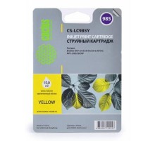 -/ Картридж струйный Cactus CS-LC985Y желтый (15мл) для Brother DCPJ315W/DCPJ515W/MFCJ265W
