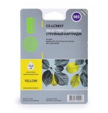 -/ Картридж струйный Cactus CS-LC985Y желтый (15мл) для Brother DCPJ315W/DCPJ515W/MFCJ265W