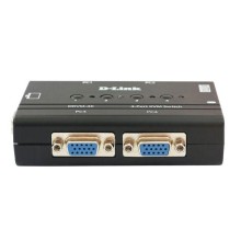 Переключатель D-Link 4-портовый KVM-переключатель с портами VGA и PS/2