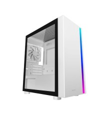 Корпус без блока питания/ Case PCCooler LM300 ARGB WH, Mini-Tower, TG, 1x120mm ARGB, 1xUSB-A 3.0 + 2xUSB-A 2.0, mATX, mITX White