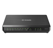 Маршрутизатор/ DPN-124G GPON ONT Wi-Fi N300 Router, GPON WAN, 4x1000Base-T LAN, 2x3.5dBi internal antennas, 2FXS+USB ports, Ethernet WAN support