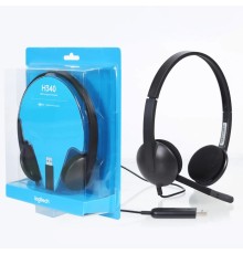 Гарнитура Logitech H340 (USB, кабель 1.8м) (арт. 981-000509, M/N: A-00044)