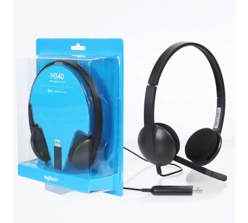 Гарнитура Logitech H340 (USB, кабель 1.8м) (арт. 981-000509, M/N: A-00044) Гарнитура Logitech H340 (USB, кабель 1.8м) (арт. 981-000509, M/N: A-00044)