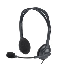 Гарнитура Logitech H111 (1 x 3.5мм, кабель 1.8м) (арт. 981-000594, M/N: A-00021)