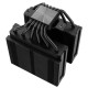 Кулер для процессора/ CPU Cooler Thermalright Royal Pretor 130 Black (4-pin PWM, 158mm, Ni/Cu, 6x6mm, 1x120+1x130mm, 80.45CFM/81.88CFM, 29.4dBA/28.3dBA, 2150PM/1750RPM, S: 1200, 1700, 1851, 2011, 2066, 115X, AM4, AM5, black)