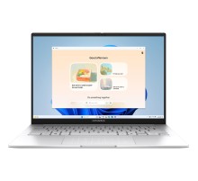 Ноутбук/ ASUS UX3405CA-QL573 14"(1920x1200 OLED 16:10)/Intel Core Ultra 5 225H(3.3Ghz)/16384Mb/1024SSDGb/noDVD/Int:Intel Arc graphics/Cam/BT/WiFi/75WHr/war 1y/1.28kg/Foggy Silver/DOS + алюм корп; +чехол; NumberPad