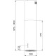 Вытяжка Franke/ Best, Цилиндрическая островная вытяжка REEF 35 WH, 35 см, 750 м3/ч, электронное управление, LED освещение, 66 дБ, Угольный фильтр Ф-10 (опция), цвет белый