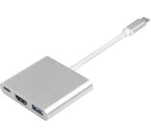 Greenconnect переходник USB Type C , M/F+HDMI F+USB 3.0 F