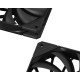 вентилятор ID-COOLING TF-12025-PRO BLACK 120x120x25мм (60шт./кор, PWM, резиновые углы, черный, 500-1800об/мин) BOX