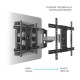 Кронштейн ONKRON/ 40-75" макс 400*600 наклон -5°/+8°, поворот ±140° Макс нагрузка 45,5кг, от стены 54-500мм, черный