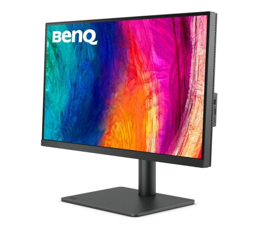 Мониторы/ Benq PD2705U 27'', 3840x2160, IPS,  60Hz, 1200:1, 350cd, 5ms, HDMI, DP; 3*USB 3.0, USB C*65W, Thunderbolt 3, Speakers, Height adj 110, Pivot, 100% sRGB, Flicker-free;Low Blue Light, Calibration Report, 3Y, Grey