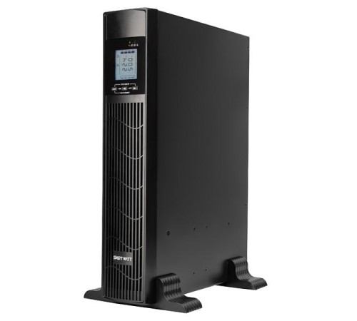 Источник бесперебойного питания SMARTWATT ИБП линейно-интерактивный SIN, 1000/800 ВА/Вт, стоечный/напольный, LCD дисплей, IEC C13 - 3 шт., Schuko CEE7/4 - 1 шт.