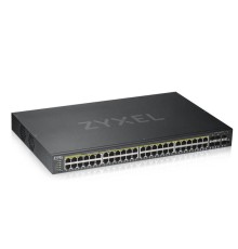 Коммутатор Smart L2 коммутатор PoE+ Zyxel NebulaFlex GS1920-48HPv2, rack 19", 44xGE PoE+, 4xCombo (SFP/RJ-45 PoE+), 2xSFP, бюджет PoE 375 Вт