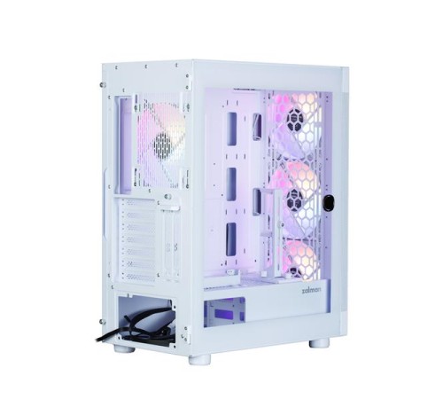 корпус ZALMAN i4 TG, ATX, WHITE, FRONT MESH, WINDOW, 2x3.5", 2x2.5", 1xUSB2.0, 2xUSB3.0, FRONT 3x140mm FRGB, REAR 1x140mm FRGB