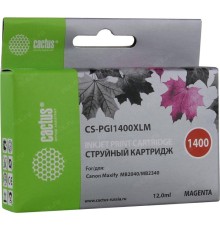 -/ Картридж струйный Cactus CS-PGI1400XLM пурпурный (12мл) для Canon MB2050/MB2350/MB2040/MB2340