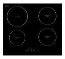 Индукционная варочная поверхность Midea/ MDK/Индукционная варочная поверхность, ширина 60 см, 4 индукционные зоны,  функция Booster, сенсорное управление, 9 уровней мощности, таймер, индикаторы остаточного тепла, функция "Защита детей", стеклоке