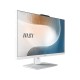 Моноблок MSI Modern AM242P 1M AiO 23,8" FHD (1920x1080)IPS AG Non-touch, Core i5-120U (1.4GHz), 16Gb DDR5(2*8GB), 512GB SSD M.2, Intel UHD, WiFi, BT, camera, WirelessKB&mouse Eng/Rus, No OS,1y,White