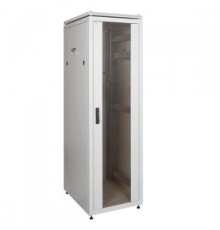 Шкаф сетевой 19", 42U, 600х800 мм, стеклянная передняя дверь, серый