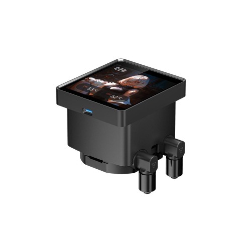 Система охлаждения/ Water Cooling System PCCooler DT360 ARGB Display BK  (300W, 360mm, LED temp., Black, ARGB/ Fans: 3x120mm, 83.83CFM, 3000RPM/ Pump height 62mm, 15dBA, 2600RPM, Rad thickness 27mm/ S: 1851, 1700, 1200, 115X, AM5, AM4)