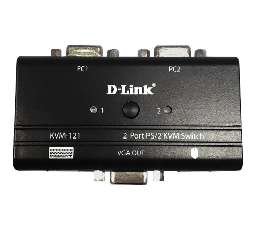 Коммутатор/ KVM-121 2-port KVM Switch, VGA+PS/2 ports