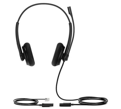 Гарнитура YEALINK YHS34 Lite Dual Дуо, Проводная, HD звук, QD, RJ9, шт Гарнитура YEALINK YHS34 Lite Dual Дуо, Проводная, HD звук, QD, RJ9, шт