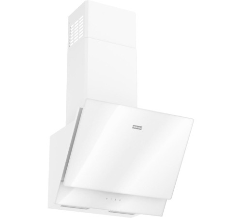 Вытяжка Franke/ Best, Вытяжка наклонная TEMPER 50 WH, 50 см, 1000 м3/ч, сенсорное управление, LED освещение, 62 дБ, Угольный фильтр Ф-09 (опция), Основной цвет белый, Фальштруба белый цвет