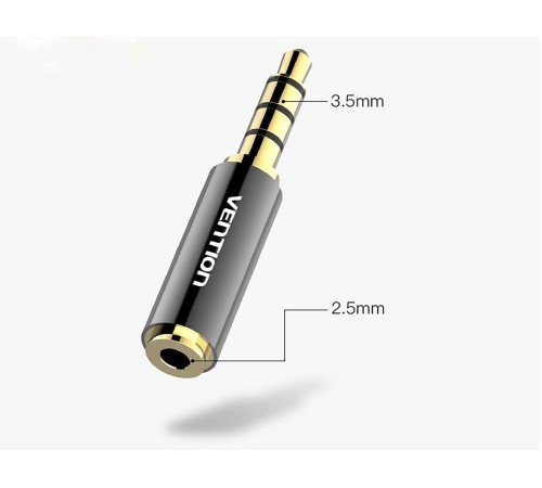Переходник Vention Jack 2.5 mm F/3.5mm M