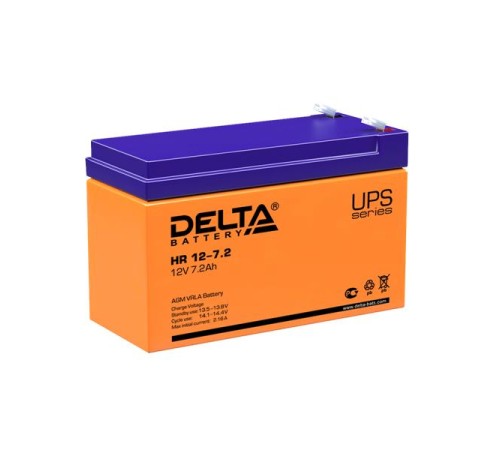 Delta Аккумуляторная батарея для ИБП HR 12-7.2 (12V/7.2Ah) Delta Аккумуляторная батарея для ИБП HR 12-7.2 (12V/7.2Ah)