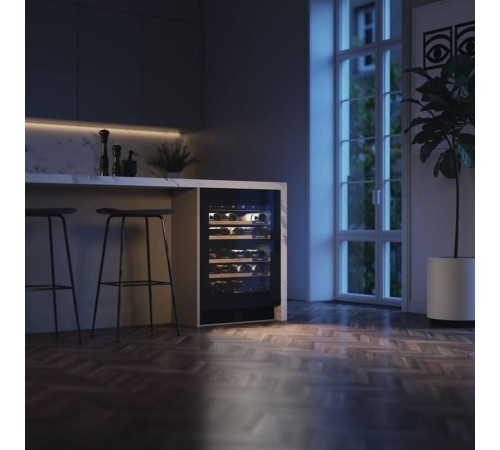 Винный шкаф ASKO/ Арт. 741134 ; Винный климатический шкаф, дизайн ELEMENTS, встраиваемый, 82х59.5х57.3 см, 44 бутылки, А++, 1 температурная зона, черный