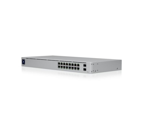 Коммутатор/ 16-port, Layer 2 PoE switch with a silent, fanless cooling system.42W total PoE availability