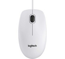 Мышь/ Logitech Optical Mouse B100  White USB   OEM