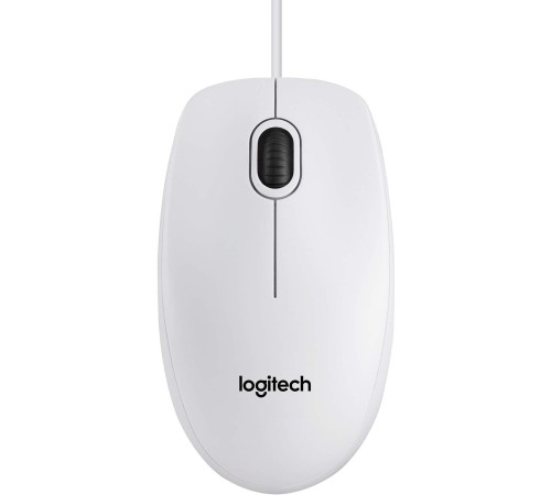 Мышь/ Logitech Optical Mouse B100  White USB   OEM