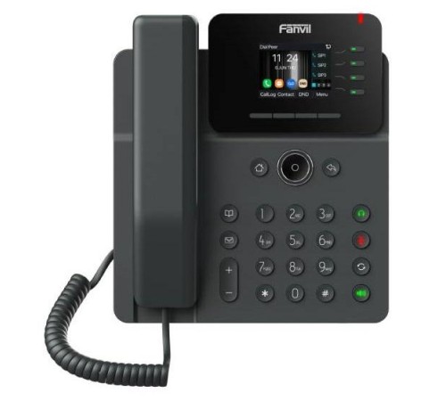 SIP-Телефон Fanvil V61G, 4 SIP-акк., 2,4", 320x240 Цвет. экран, POE, БП в комп., 2x1 Gbps