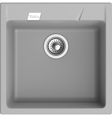 Кухонная мойка RIVELATO RIVELATO Мойка RAUM 50  1-чаша 500*510мм, монтаж: врезной, материал: кварц, цвет: серый металлик