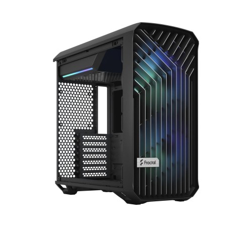 Корпус ПК без блока питания/ Case Fractal Design Torrent Compact RGB TG Light Tint, Midi-Tower, 2x180mm RGB, 2xUSB-A 3.2 + 1xUSB 3.2 Type-C E-ATX, SSI-CEB, ATX, mATX, mITX Black