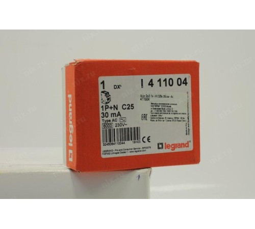 АВДТ DX3 1П+Н C25А 30MA-AC